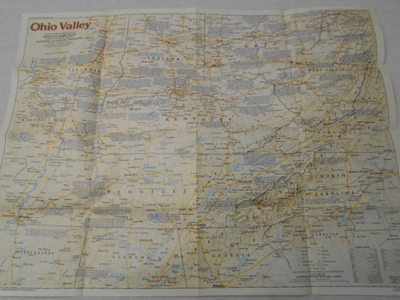 1985  MAP OF OHIO VALLEY NATIONAL GEOGRAPHIC (42)