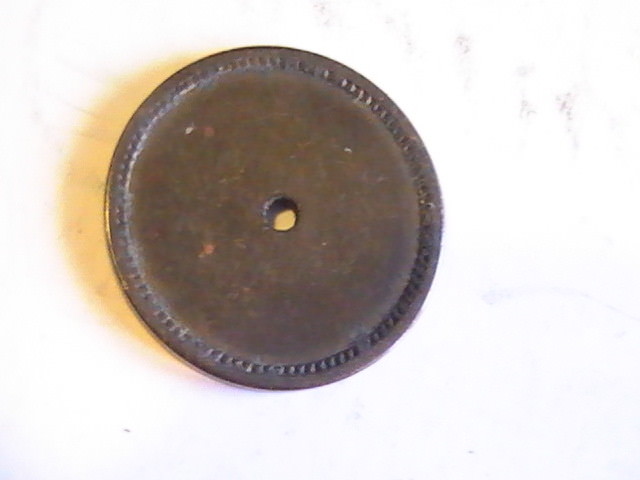 TOKEN GOOD FOR 5C IN TRADE TOKEN COIN WITH SMALL HOLE REVERSE BLANK