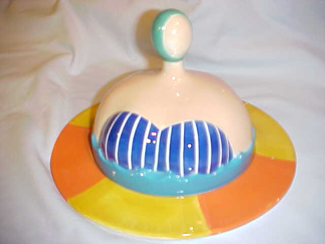 Ceramic Cheese Covered Plate