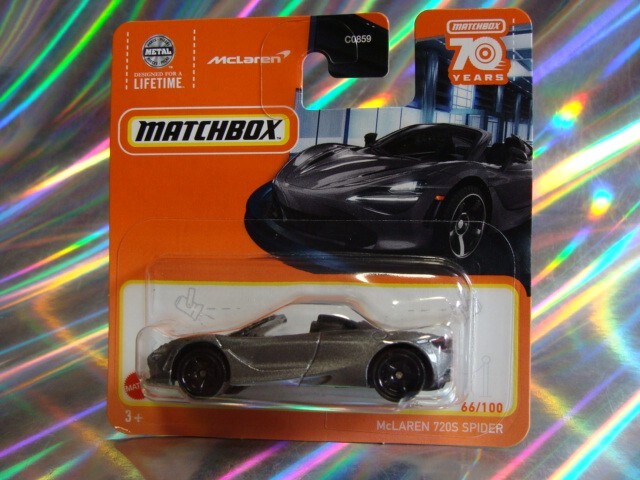 Matchbox McLaren 720 Spider – 70 Jahre Edition, Spielzeugauto Im Miniaturformat