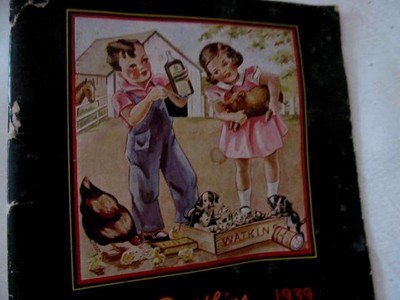 1939 WATKINS Vintage Almanac Home Book of Useful Information~Advertising Booklet