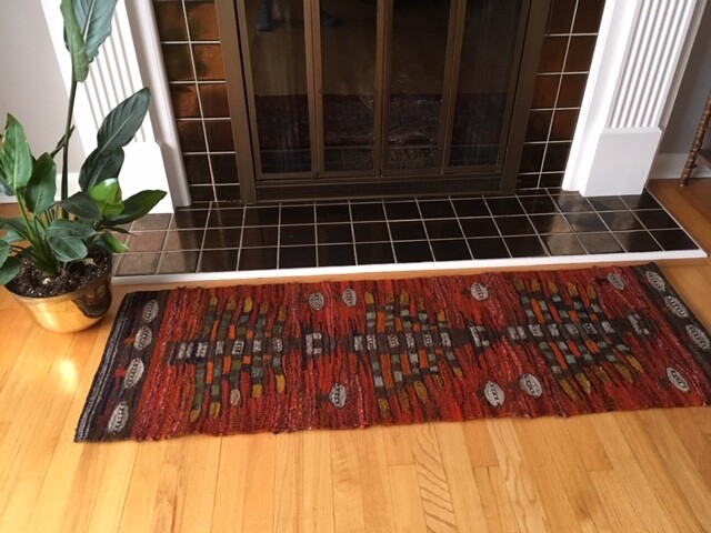 Vintage Hand Woven Wool Cepelia Textile/Fiber art Wall Hanging/Rug/Poland