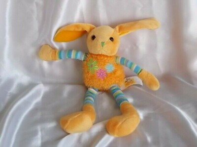 Doudou lapin orange, membres coulissants, Partner Jouet