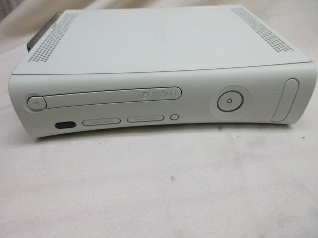 White Xbox 360 with External Hard Drive
