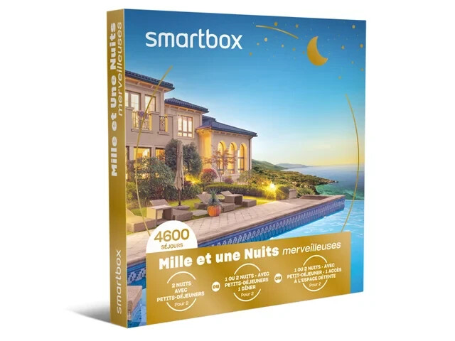 Coffret Ã©Lectronique Smartbox -Mille Et Une Nuits Merveilleuses - Valeur 199,90â¬
