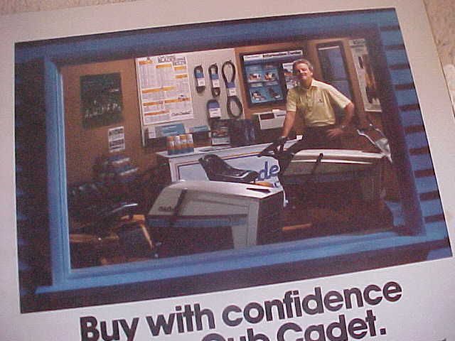 2 IH Cub Cadet garden tractor sales brochures ad 1810 1806 1204 1225 1330 1335