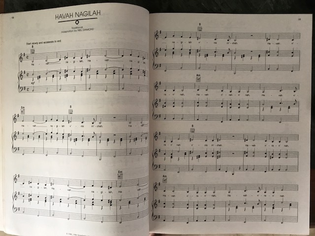 NEIL DIAMOND--Jazz Singer--Piano-Guitar-Chords Songbook