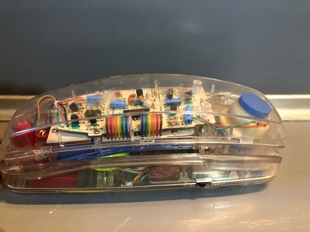 Vintage 1980's Alaron Transparent Clear Push Button Telephone wLighted Keypad