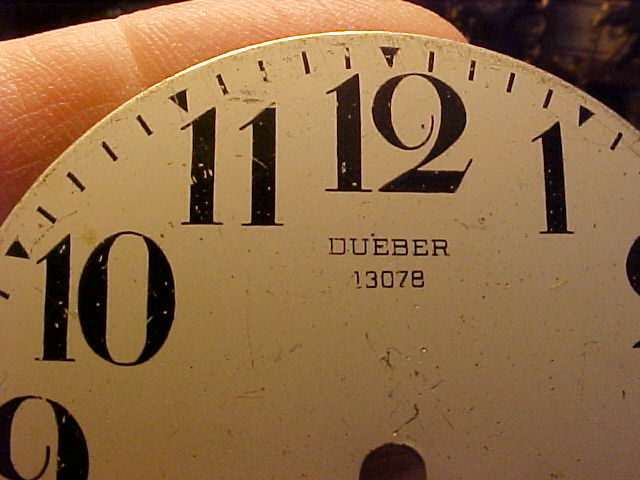 WWI Deuber Watch Co  chronometer deck watch dial