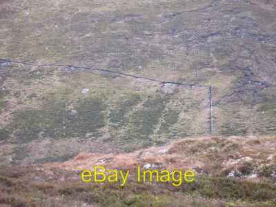 Photo 6x4 Fence corner Creag Liath/NN4993 Looking down on the deer fence c2007