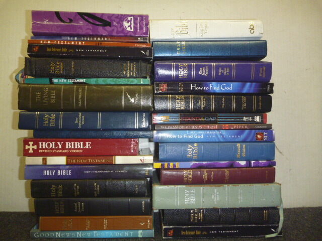Lot Of 5 New Testament Bibles Niv Kjv King James Full Canon Books Mix Unsorted