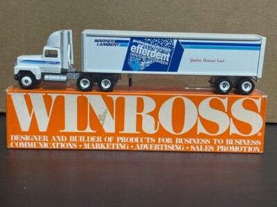 Winross Warner Lambert Benylin and Efferdent Double Sided Semi and Trailer, 1/64