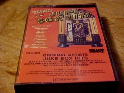 Exact Productions Juke Box Hits Original Artists CASSETTE 1980 MARCELS DOVELLS +
