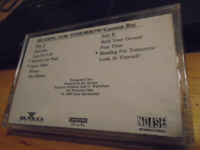 SEALED RARE PROMO Gamma Ray CASSETTE TAPE Heading For Tomorrow HELLOWEEN metal !