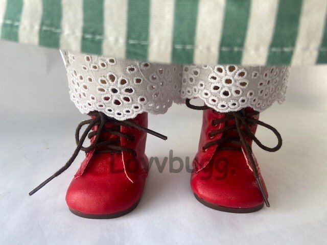 Cutaway Heel! Red COWBOY BOOTS for 18" American Girl Doll Shoes FREE SHIP ADDS!
