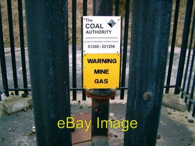 Photo 6x4 Warning Mine Gas Buckhaven This is a mine gas vent on the cappe c2004