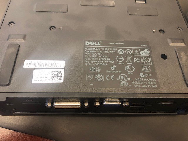 Dell docking stations PR03X 2.0- Eport replicators E4300 E5400 E6410 model- k07a