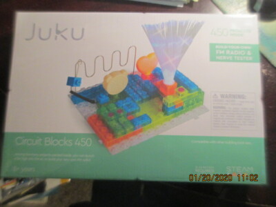 Juku STEAM Making Music Coding 450 Projects FM Radio Nerve Tester Light Fan NEW