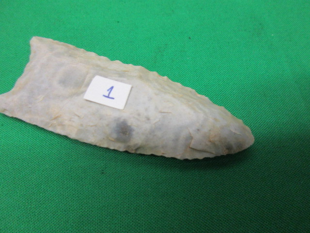 Authentic Native American Clovis Arrowhead Illinois 3 1/8