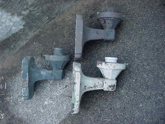 SET OF 3 ANTIQUE ART DECO NOUVEAU ARTS & CRAFTS GOTHIC CAST IRON WALL SCONCES