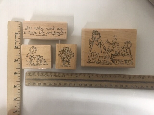 Stampin Up! 4 Sets Stamps Love Ya Bunches Friendship Grows Bunch O bugs shapes