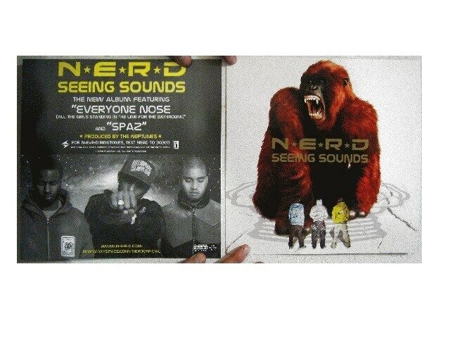 Nerd N.E.R.D. Poster Flat 2 Sided Seeing Sounds The Neptunes Pharrell Williams