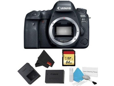 Canon EOS 6D Mark II DSLR Camera (Body Only) Basic Bundle (Intl Model) Model