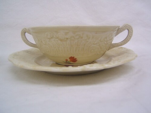 Lot of 8 Ridgways Boullions Bowls &  Saucers RID2 Floral England Vintage