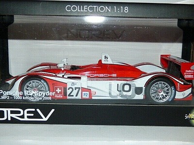Norev Porsche RS Spyder LMP2 1000km Spa 2008 No.27 Team Horag REF: 187520