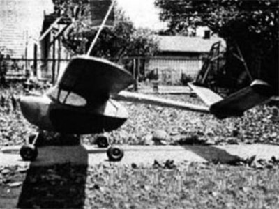Aero car Powered Free flight 72'' Model Airplane Printed Plans & Templates