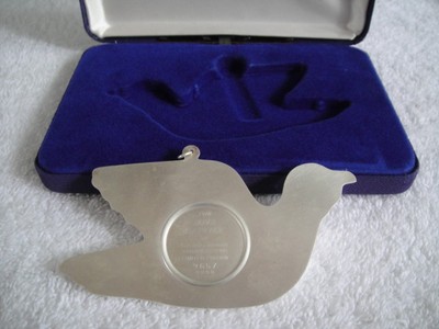 Gorham Sterling Silver Christmas Ornament 1978 Dove of Peace Limited Ed