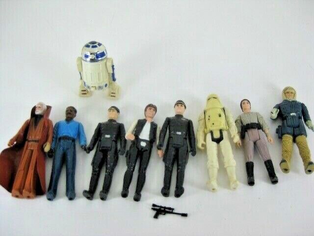 Lot Of 9 Vintage Star Wars Action Figures