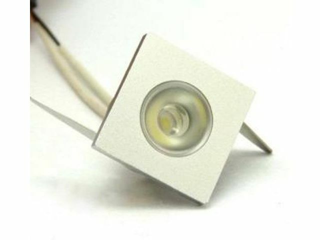 Faretto Led 1w Punto Luce Quadrato Segnapasso Ad Incasso Luce Bianca 220v sus