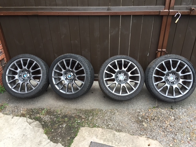 BMW 18" MOTORSPORT ALLOY WHEELS & RUNFLAT TYRES 216 FITS E90 E92 SET M ...
