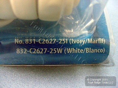 Leviton Ivory 25' DUPLEX Telephone Extension Cord 6-Wire Phone Line C2627-25I