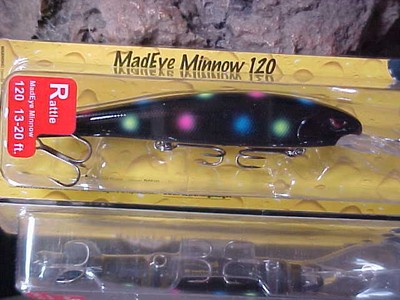 SPRO MadEye Minnow 120 Deep Diving 3-Hook 4 3/4 inch Troller in BDT for WALLEYE