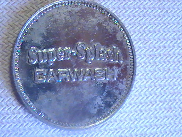 TOKEN SUPER SPLASH CAR WASH AUTOMATIC CARWASH TOKEN NO CASH VALUE