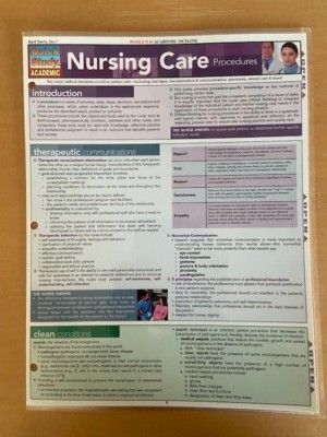 Quick Study Academic Bar Charts Laminated: Micro Nursing Stats Organic Chem Anat