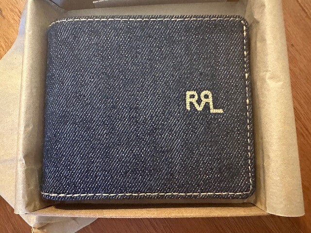 SALE! R.R.L double RL ヴィンテージ風ウォレット New RRL Ralph Lauren DOUBLE RL Selvedge Denim Bifold in