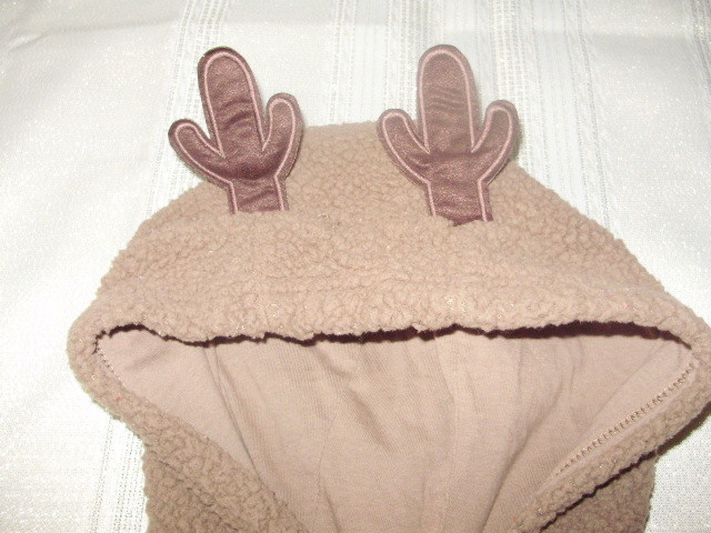Carter's Fleece Bunting Snowsuit BROWN REINDEER Baby Boy's Size 9 Months
