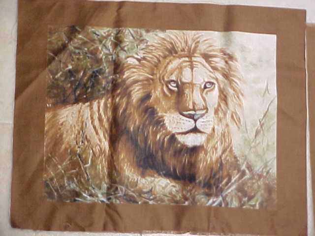 3 Different Jungle Animal  Prints 11.5X14.5 inch Pillow Top Quilt Squares