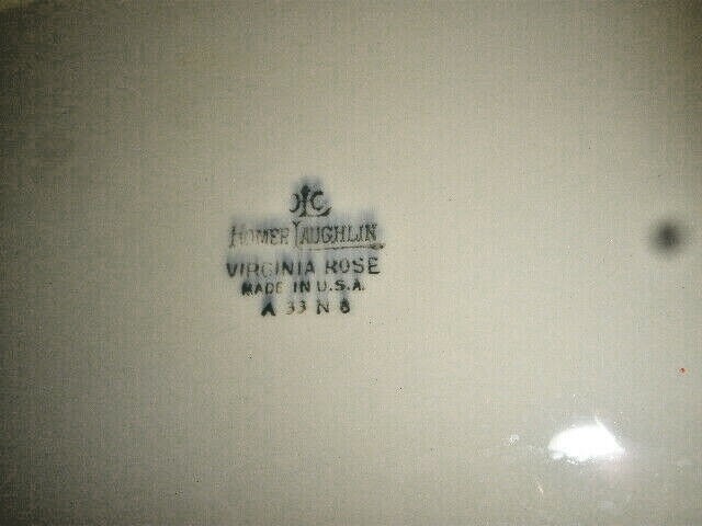 ANTIQUE HOMER LAUGHLIN VIRGINIA ROSE LARGE 15