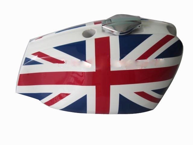 BSA B25 B44 Star Fire Multi Colored Painted Steel Gas Fuel Tank With Cap 