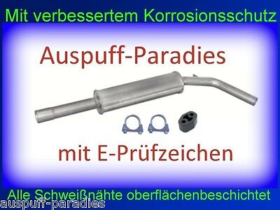 Kit Abgasanlage Auspuff VW Polo III 1.0 1.3 6N2 /& 6NF 1.4 /& 1.6  TYP 6N1