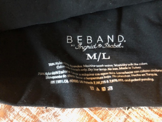 EUC Black Ingrid & Isabel Beband Maternity Band - Size M/L