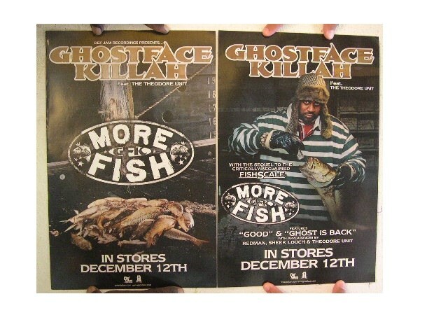 Ghostface Killah Poster More Fish 2 Sided Ghost Face Wu-Tang