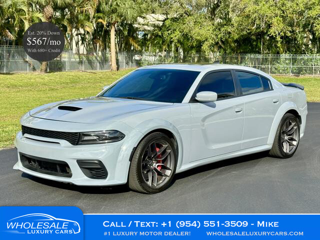 2021 Dodge Charger Scat Pack Widebody Sedan 4D 13900 Miles Gray Sedan V8, HEMI,