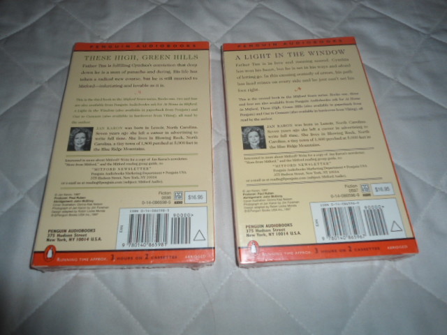 Lot of 2 Jan Karon Cassette Audiobooks New Sealed