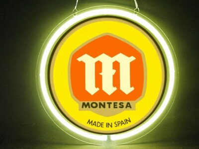 Montesa Motorcycles Bike Garage Service Parts Shop Advertising Neon Sign