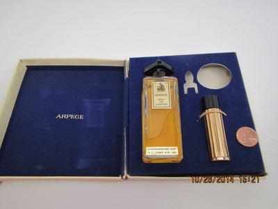 SET 2 ARPEGE EAU DE LANVIN FULL 2oz/60mlSPLASH+1/8oz/3.75ml EXTRACT HARD to FIND